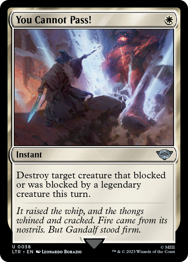 You Cannot Pass! (LTR-038) [The Lord of the Rings: Tales of Middle-earth] Foil
