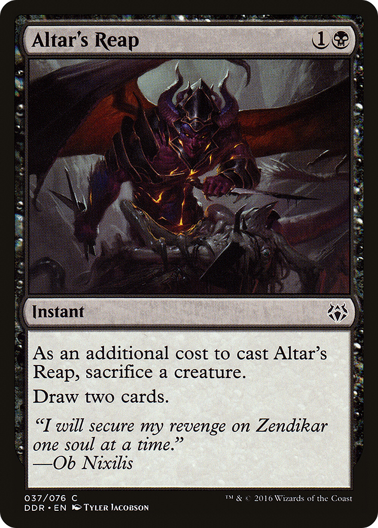 Altar's Reap (DDR-037) [Duel Decks: Nissa vs. Ob Nixilis]