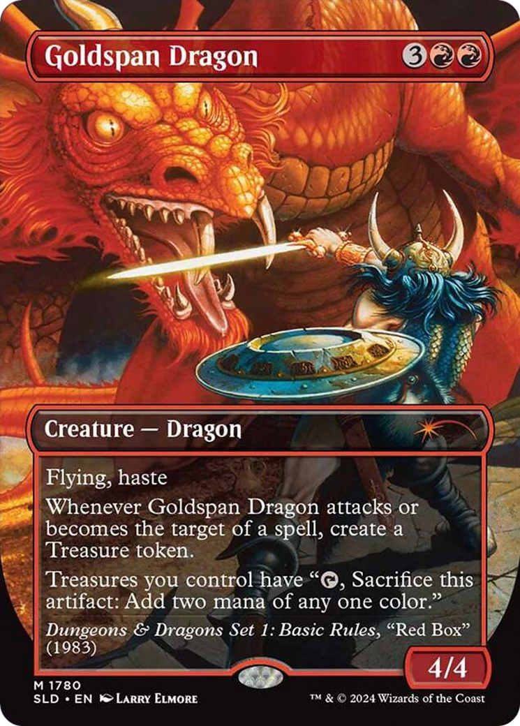 Goldspan Dragon (SLD-1780) [Secret Lair Drop] (Borderless)