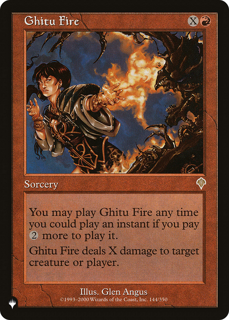 Ghitu Fire (LIST-INV-144) [The List]