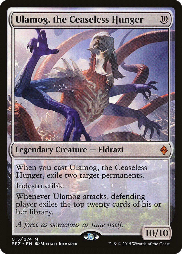 Ulamog, the Ceaseless Hunger (BFZ-015) [Battle for Zendikar] Foil