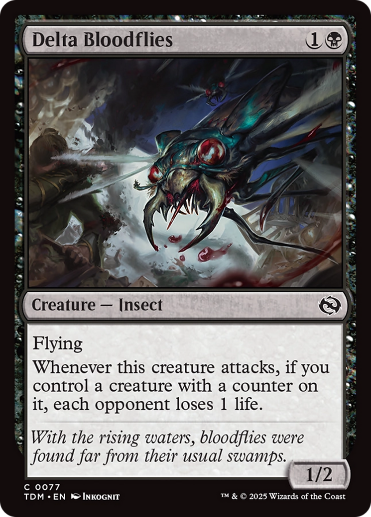 Delta Bloodflies (TDM-077) [Tarkir: Dragonstorm]