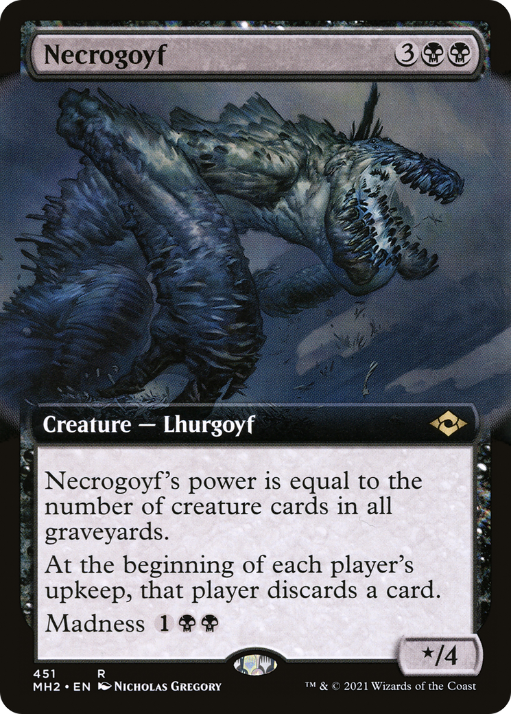 Necrogoyf (Extended Art) (MH2-451) [Modern Horizons 2]