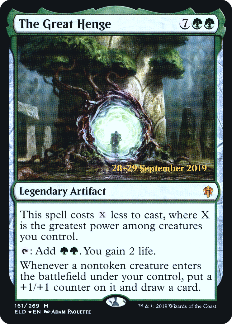 The Great Henge (PRE-161S) [Throne of Eldraine Promos] Foil