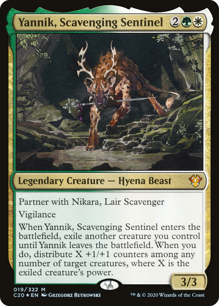 Yannik, Scavenging Sentinel (C20-019) [Commander 2020]