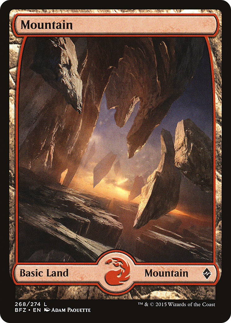 Mountain (BFZ-268) [Battle for Zendikar] Foil