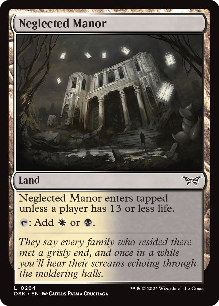 Neglected Manor (DSK-264) [Duskmourn: House of Horror] Foil