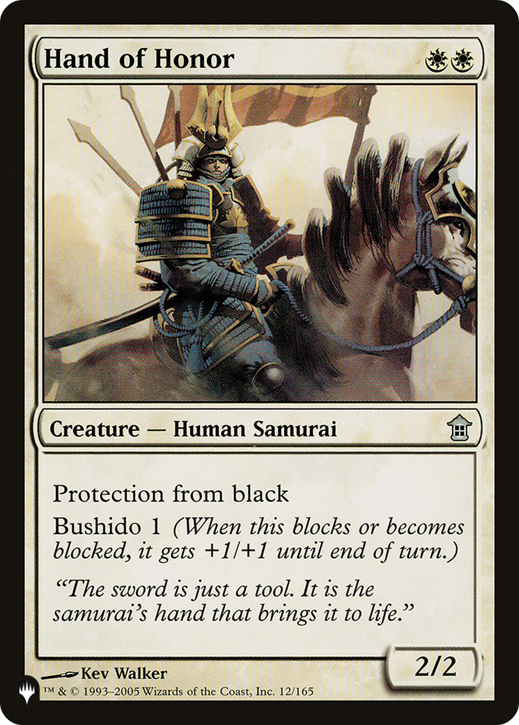 Hand of Honor (LIST-SOK-12) [The List]