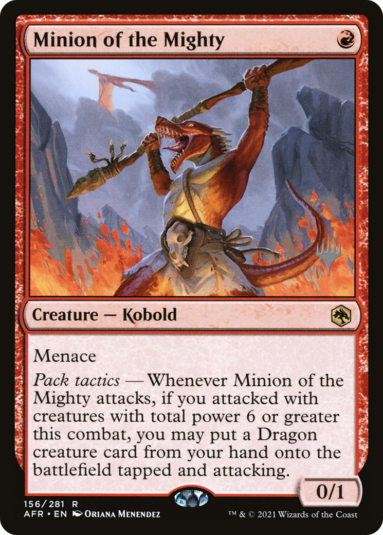 Minion of the Mighty (PPAFR-156P) [Promo Pack: Adventures in the Forgotten Realms Promos]