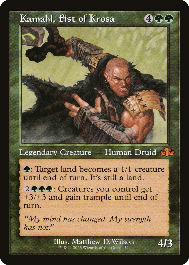 Kamahl, Fist of Krosa (Retro Frame) (DMR-344) [Dominaria Remastered]