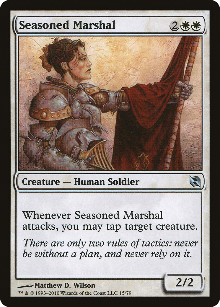 Seasoned Marshal (DDF-015) [Duel Decks: Elspeth vs. Tezzeret]