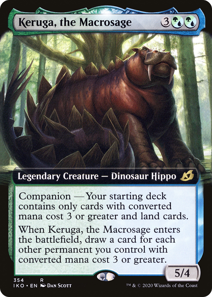 Keruga, the Macrosage (IKO-354) [Ikoria: Lair of Behemoths]: (companion, Extended Art) Foil
