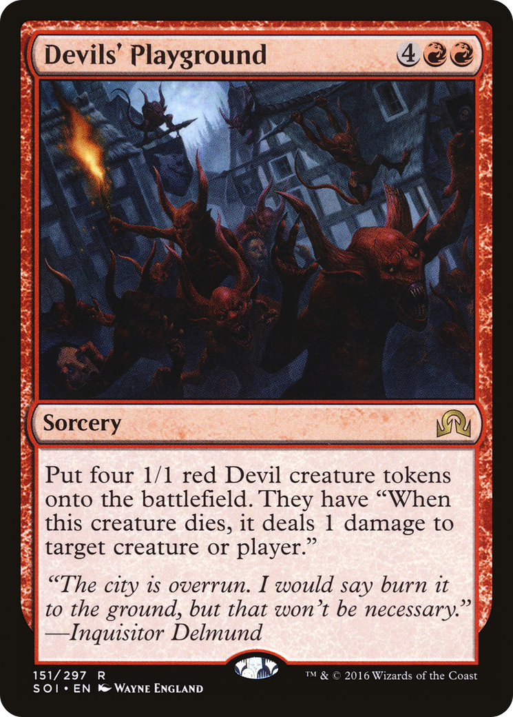Devils' Playground (SOI-151) [Shadows over Innistrad] Foil