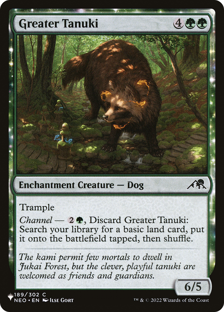 Greater Tanuki (LIST-NEO-189) [The List]: (enchantment)