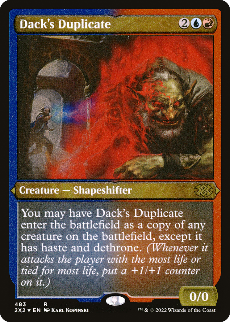 Dack's Duplicate (2X2-483) [Double Masters 2022] Etched Foil