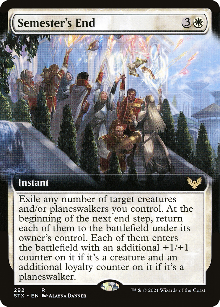 Semester's End (Extended Art) (STX-292) [Strixhaven: School of Mages]