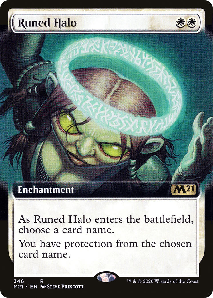 Runed Halo (M21-346) [Core Set 2021]: (Extended Art) Foil