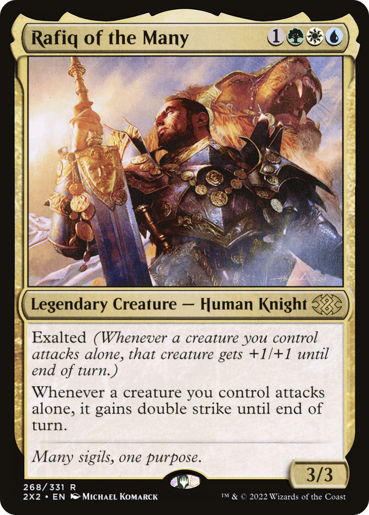 Rafiq of the Many (2X2-268) [Double Masters 2022] Foil