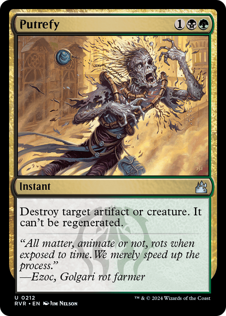 Putrefy (RVR-212) [Ravnica Remastered] Foil