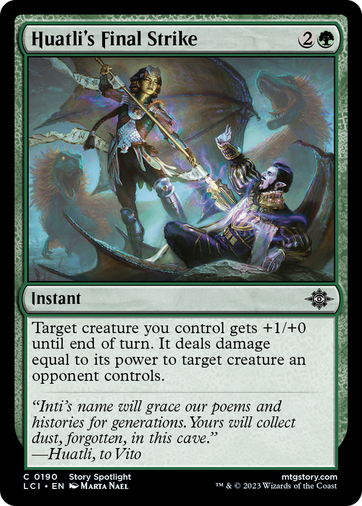 Huatli's Final Strike (LCI-190) [The Lost Caverns of Ixalan] Foil