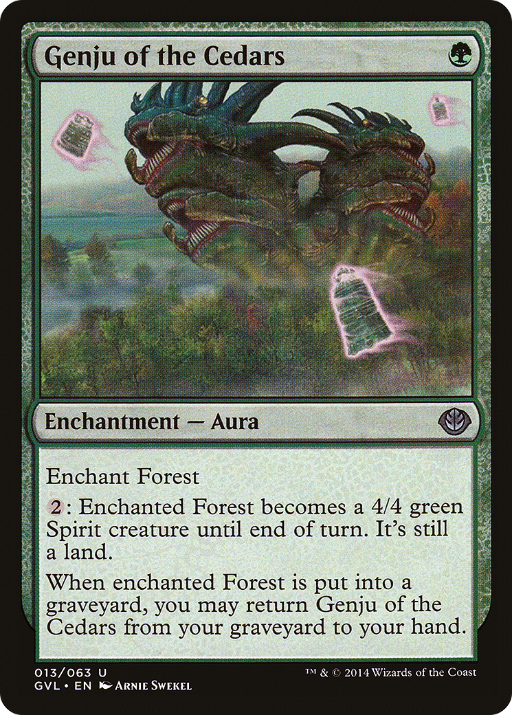 Genju of the Cedars (DD3-013) [Duel Decks Anthology: Garruk vs. Liliana]