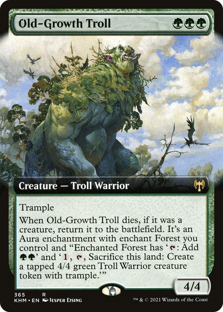 Old-Growth Troll (KHM-365) [Kaldheim]: (Extended Art)