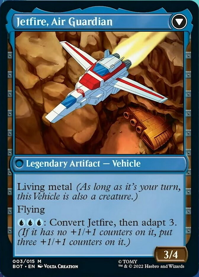 Jetfire, Ingenious Scientist // Jetfire, Air Guardian (BOT-003) [Transformers]: (convertdfc)