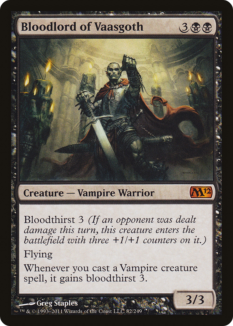 Bloodlord of Vaasgoth (M12-082) [Magic 2012]