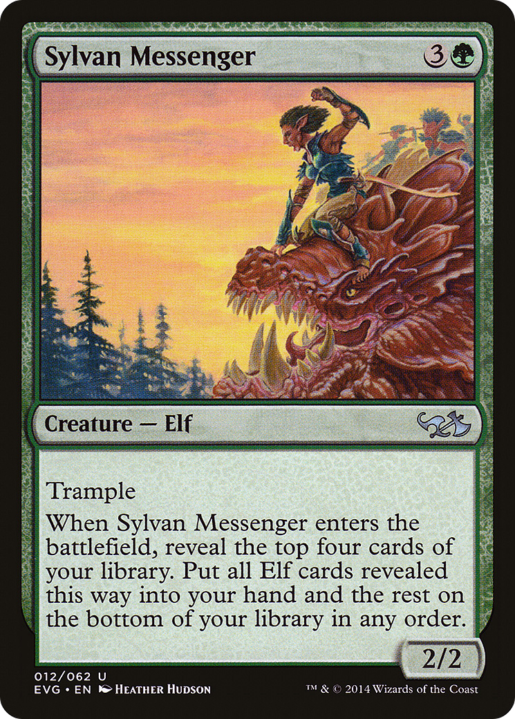 Sylvan Messenger (DD3-012) [Duel Decks Anthology: Elves vs. Goblins]