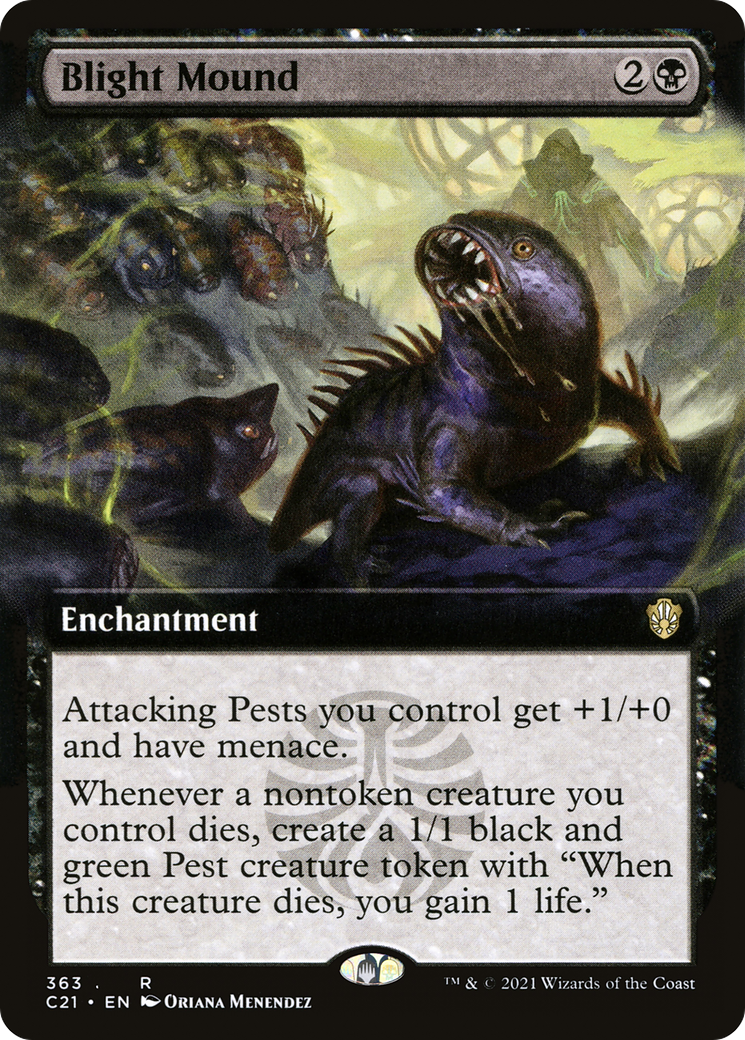 Blight Mound (C21-363) [Commander 2021]: (Extended Art)