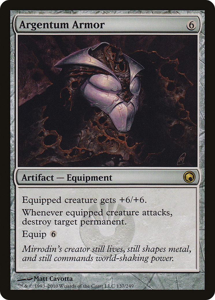 Argentum Armor (SOM-137) [Scars of Mirrodin]