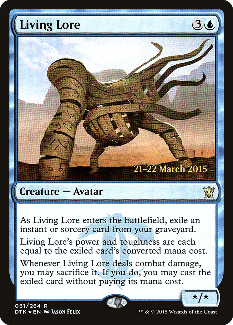 Living Lore (PRE-61S) [Dragons of Tarkir Promos] Foil
