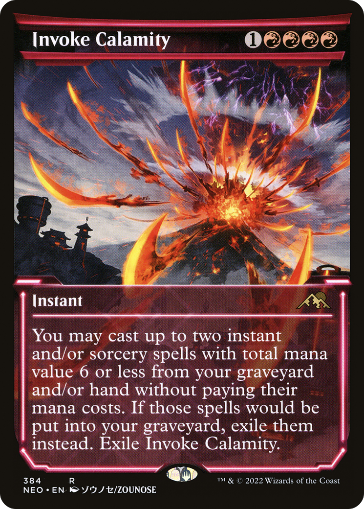 Invoke Calamity (Showcase) (NEO-384) [Kamigawa: Neon Dynasty]