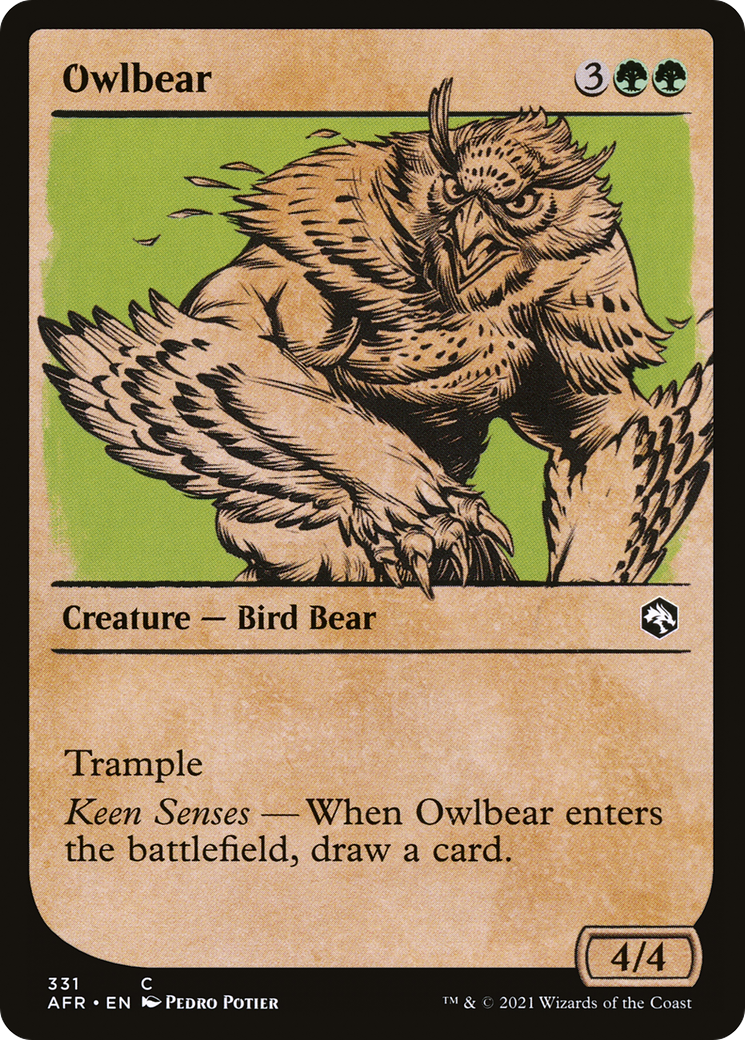 Owlbear (Showcase) (AFR-331) [Adventures in the Forgotten Realms]