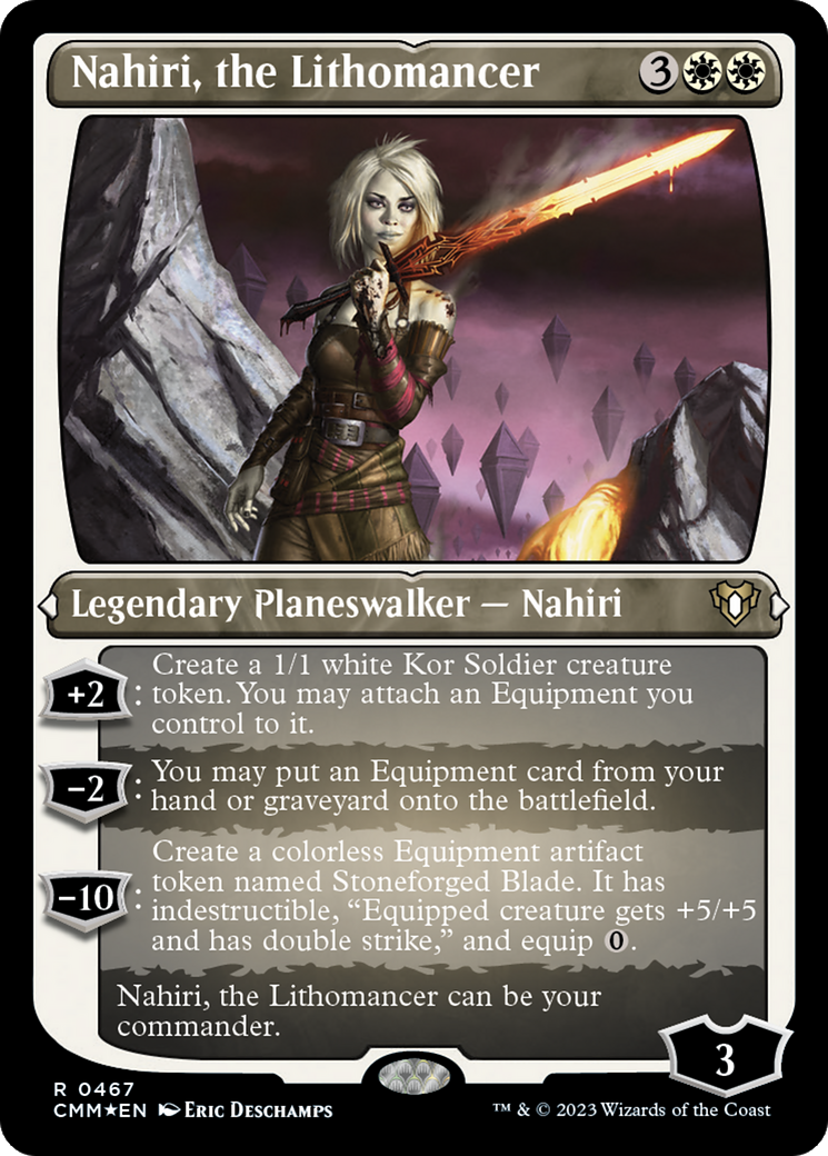 Nahiri, the Lithomancer (CMM-467) [Commander Masters] Etched Foil