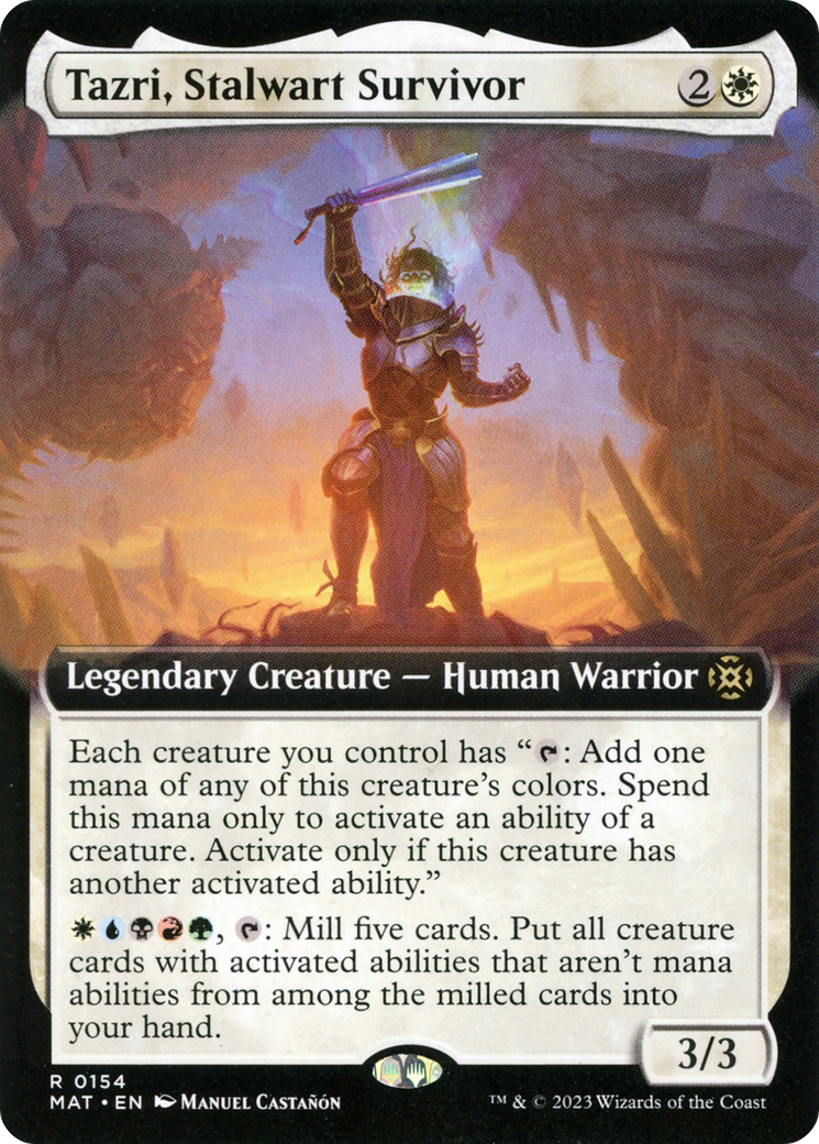 Tazri, Stalwart Survivor (MAT-154) [March of the Machine: The Aftermath]: (Extended Art)