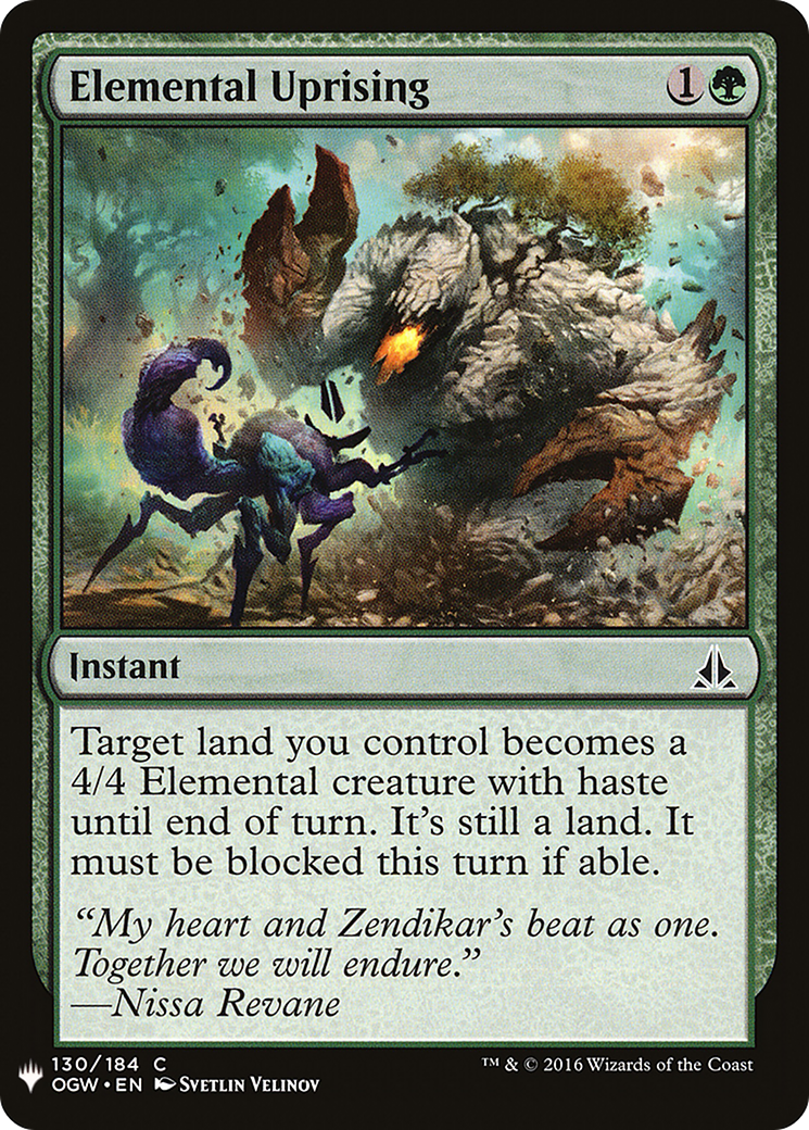 Elemental Uprising (LIST-OGW-130) [The List]