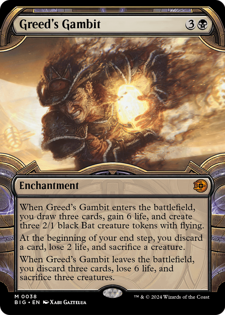 Greed's Gambit (Showcase) (BIG-038) [The Big Score] Foil