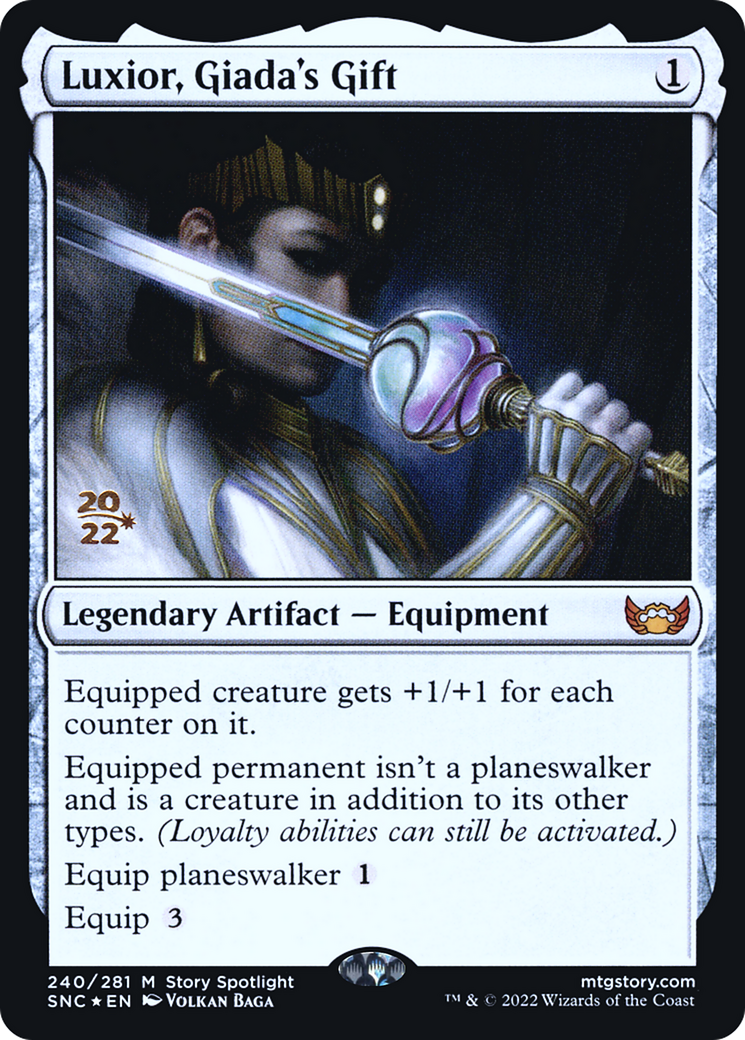 Luxior, Giada's Gift (PRE-240) [Streets of New Capenna Promos] Foil