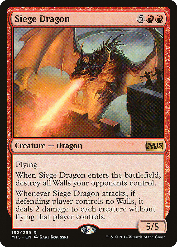 Siege Dragon (M15-162) [Magic 2015] Foil