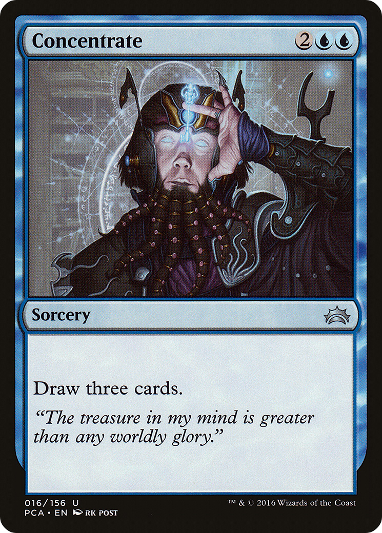 Concentrate (PCA-016) [Planechase Anthology]