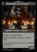 Jerren, Corrupted Bishop // Ormendahl, the Corrupter (MID-109) [Innistrad: Midnight Hunt]: (Double Faced Transform) Foil