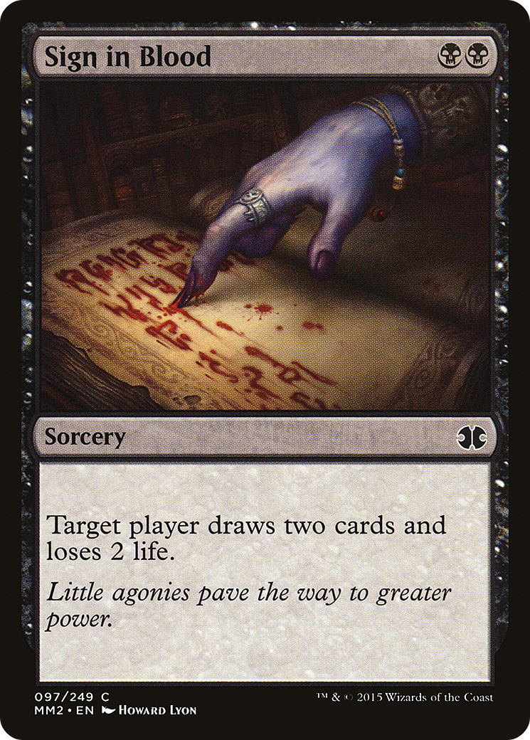 Sign in Blood (MM2-097) [Modern Masters 2015] Foil