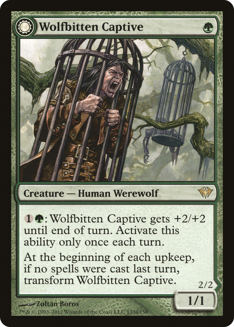 Wolfbitten Captive // Krallenhorde Killer (DKA-133) [Dark Ascension]: (Double Faced Transform) Foil