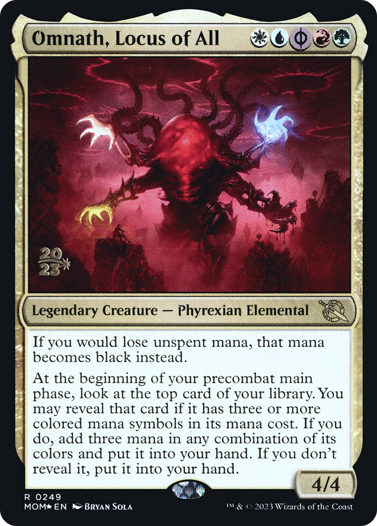 Omnath, Locus of All (PRE-249S) [March of the Machine Promos] Foil