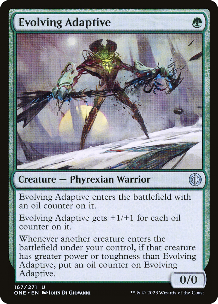 Evolving Adaptive (ONE-167) [Phyrexia: All Will Be One] Foil