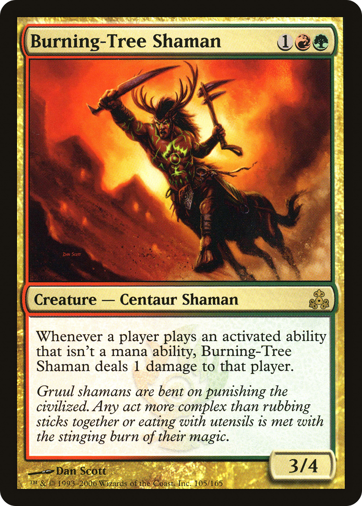 Burning-Tree Shaman (GPT-105) [Guildpact]
