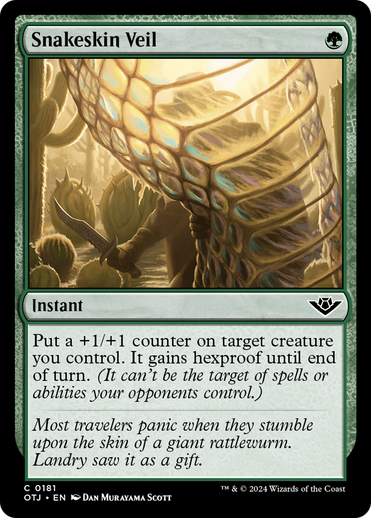 Snakeskin Veil (OTJ-181) [Outlaws of Thunder Junction]