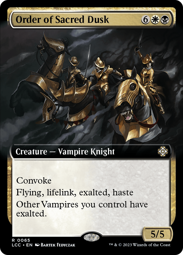 Order of Sacred Dusk (LCC-065) [The Lost Caverns of Ixalan Commander]: (Extended Art) Foil