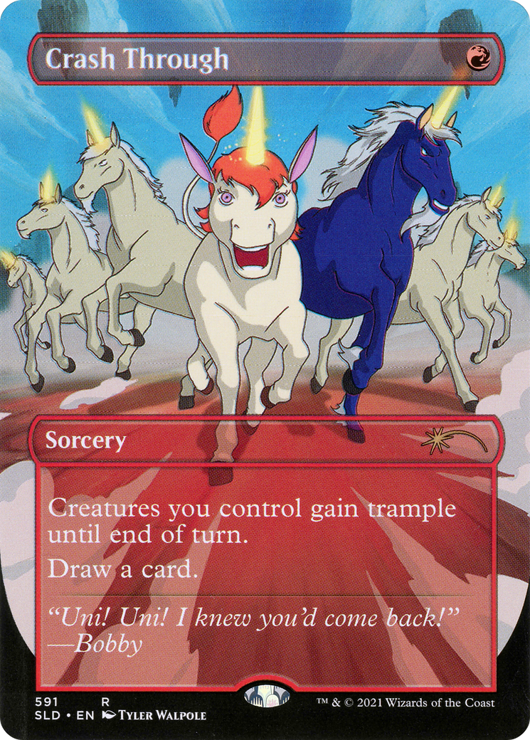 Crash Through (SLD-591) (Borderless) [Secret Lair Drop] Foil